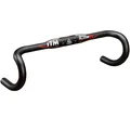 HANDLEBAR- FOR ROAD BIKE- ITM ALCOR WING -ALUMINIUM -AERO- BLACK Ø 31.8 W 40 OUTSIDE - WEIGHT 295g RED/WHITE