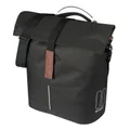 SACOCHE ARRIERE VELO LATERALE SAC BANDOULIERE BASIL CITY SHOPPER NOIR DROIT/GAUCHE 14/16L FIXATION MIK STUDS POUR PORTE BAGAGE