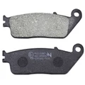 BRAKE PADS SET (2 pads) -  NEWFREN FOR KAWASAKI 750 Z 2007>2011, 800 Z 2015>2016 Front /TRIUMPH 675 STREET TRIPLE 2008>2017AV/HONDA 125 FORZA 2015> Front  (L 39mm - H 102mm - P 8.3mm) (FD0132BE1) (ELITE ORGANIC)