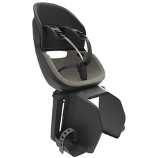 PORTE BEBE/SIEGE ENFANT ARRIERE PRODIGEE ICON A FIXER SUR PORTE BAGAGE FIXATION ETAU NOIR COUSSIN GRIS AVEC SERRURE (JUSQU'A 22 Kg MAX) (HOMOLOGUE CE EN 14344)