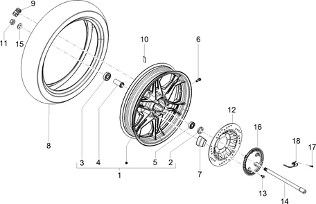 Roue arrière