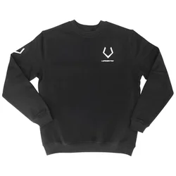 SWEAT-SHIRT LEADER FOX TAILLE L NOIR (LOGO BLANC) -ACS
