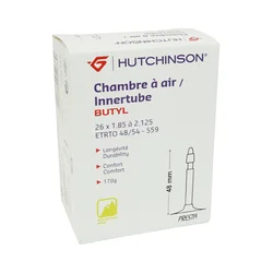 CHAMBRE A AIR VELO 26 x 1.85-2.125 HUTCHINSON VALVE PRESTA 48mm (OFFRE SPECIALE)