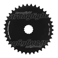 CHAINRING FOR EBIKE- DIRECT MOUNT 38 Teeth. Single- BLACK AMUMINIUM 7075 STRONGLIGHT (FOR BOSCH SYSTEM 3rd GENERATION)