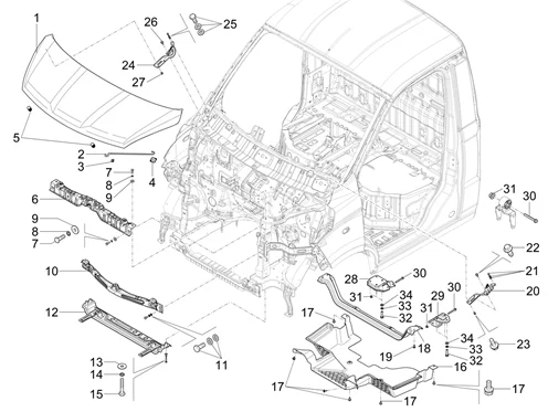 Châssis/caisse avant