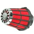 AIR FILTER MALOSSI E 5 FOR PEUGEOT 50 BLACK/ FOAM RED - Ø 28 mm