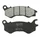 BRAKE PADS -POLINI FOR HONDA 125 PCX IE 2010> Front, SH i Front, 110 LEAD Front, VISION Front / PEUGEOT 125 DJANGO Front  (L 109.5mm - 111.2mm - H 41.6mm - 44.6mm - thk8mm)  (174.0130)  (ORIGINAL)
