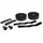RUBAN DE GUIDON / CINTRE BTP PERFORMANCE PRO NOIR MOTIFS ALVEOLES COLORES AVEC BOUCHONS (CONFORTABLE EPAISSEUR 3mm)