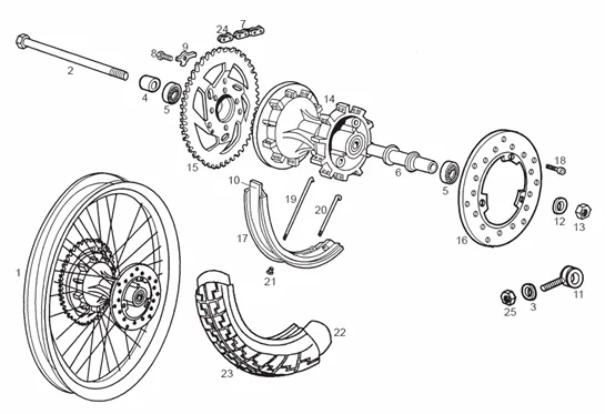 Roue arrière