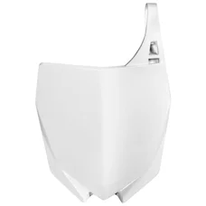 MX FRONT NUMBER PLATE - POLISPORT FOR YAMAHA 125, 250 YZ 2015>2021   WHITE
