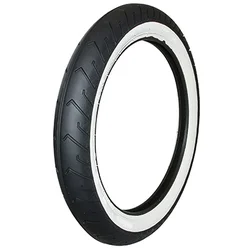 PNEU CYCLO 16''  2.50-16 (2 1/2-16) MITAS MC2 FLANCS BLANCS MC2 TL/TT 42J REINF