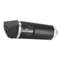 POT MOTO LEOVINCE LV ONE EVO ACIER INOX POUR KTM 125 DUKE 2021>2022, 390 DUKE 2021>2022 NOIR (COUPELLE CARBONE) (HOMOLOGUE CE)  -REF 14393EB-