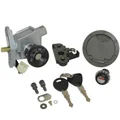 CONTACTEUR A CLE SCOOT ADAPTABLE MBK 50 NITRO 2003>/YAMAHA 50 AEROX 2003> (3 FILS) (AVEC SERRURE DE SELLE + BOUCHON ESSENCE)  -QUALITE ECO-