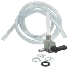 FUEL TANK TAP FOR MOPED MBK 51, 41, CLUB (AV10 ENGINE) WITH TRANSPARENT HOSE+HOSE CLAMPS