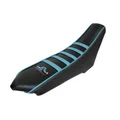 HOUSSE DE SELLE 50 A BOITE KRM PRO RIDE POUR RIEJU 50 MRT 2009> NOIR/BLEU TURQUOISE