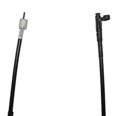 TRANSMISSION SPEEDOMETER CABLE FOR SCOOT 50cc CHINESE GY6, 139 QMB -SQUARE FORM END SCREWED/SPLIT END WITH CLIP STOP SYSTEM - SUPPLIED WITH MOUNTING CLAMP  -SELECTION P2R-