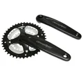 PEDALIER VTT STRONGLIGHT ARGOS 8/9V. ALU ARGENT GRAND PLATEAU NOIR 170mm 42-34-24 (BOITIER 113mm)
