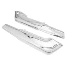 CAPOTAGE/CACHE MOTEUR CYCLO ADAPTABLE PEUGEOT 103 VOGUE CHROME (PAIRE)  -SELECTION P2R-