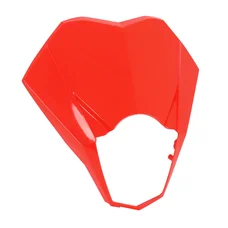 PLAQUE PHARE/TETE DE FOURCHE 50 A BOITE ADAPTABLE RIEJU 50 MRT 2009>2021, MRT ENDURO 2009>2021, MRT PRO 2009>2021, MRT SM 2009>2021 ROUGE BRILLANT  -P2R-