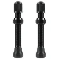VALVE DE PNEU TUBELESS SCHRADER VELOX ALU NOIR 60mm OBUS DEMONTABLE (VENDU A LA PAIRE SUR CARTE) COMPATIBLE BOSCH