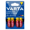 PILE LR06  1.5V  VARTA ALCALINE LONGLIFE MAX POWER AA (VENDU PAR 4)
