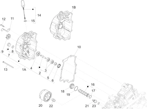 Couvercle volant magnetique - Filtre à huile
