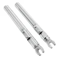 FOURREAUX/PLONGEURS DE FOURCHE CYCLO ADAPTABLE PEUGEOT 103 SP, SPX CHROME (LIVREE AVEC RESSORT) (PAIRE)  -SELECTION P2R-