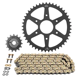 KIT CHAINE ADAPTABLE KTM 390 DUKE ABS 2014>2020, 390 RC 2015>2020 520 15x45 (DIAM COURONNE 63/110/8.5) (DEMULTIPLICATION ORIGINE) -JT SPROCKETS/DID