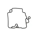 FLOAT CHAMBER GASKET "PIAGGIO GENUINE PART" COMMON TO THE RANGE SCOOTER 50-100 CC 4 stroke  -497038-
