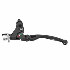 POIGNEE/LEVIER D'EMBRAYAGE MOTO ON ROAD DOMINO F.28 RACING ALU GAUCHE NOIR (LEVIER REPLIABLE)