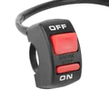 COMMODO/COMMUTATEUR/COUPE CONTACT MOTO OFF ROAD UNIVERSEL ON/OFF GAUCHE/DROITE (POUR GUIDON DIAM 22 mm) -P2R