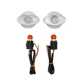 ECLAIRAGE DECO REPLAY CAT'S-EYES OVALE TRANSPARENT/BLANC AMPOULE ORANGE (L 71mm / H 36mm / L 12mm) **