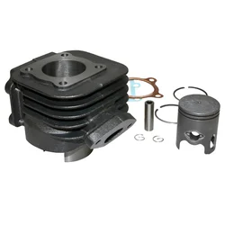 CYLINDER FOR SCOOT MBK 50 OVETTO 2 Stroke, MACH G/YAMAHA 50 NEOS 2 Stroke, JOG/APRILIA 50 SR/MALAGUTI 50 F10  -P2R CAST IRON + GRAPHITE PISTON-