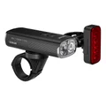 ECLAIRAGE VELO USB KIT OSRAM LED ROUTE MULTI BEAM X 1000 LUMENS NOIR FONCTION ECLAIRAGE AUTOMATIQUE/MODE FLASH/ FEU STOP/PLEIN PHARE (AUTONOMIE 4H-18H) (AVANT+ARRIERE)