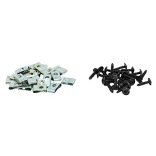 AGRAFE DE CARROSSERIE/CARENAGE/CAPOTAGE DIAM 4mm AVEC VIS (SACHET DE 25 PIECES)  -SELECTION P2R-