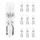 LIGHT BULB 12V  1,2W STANDART W1,2W FOOT W2x4,6D WEDGE CLEAR (DASHBOARD LIGHT) (SOLD PER 10)  -OSRAM-