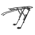 PORTE BAGAGE VELO ARRIERE A TRINGLES P2R ALU NOIR REGLABLE 29"/27.5"/26''  (SUPPORTE 15Kgs)