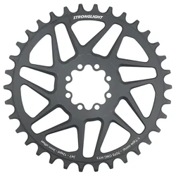 PLATEAU VTT DIRECT MOUNT 8 TROUS POUR SRAM X01/XX1 STRONGLIGHT MONO ALU HT3 NOIR 34DTS - 12V. NARROW WIDE (DEPORT 3mm)