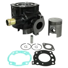 CYLINDRE SCOOT ADAPTABLE SUZUKI 50 KATANA LIQUIDE/APRILIA 50 SR 2002>2004 LIQUIDE  -P2R FONTE AVEC PISTON GRAPHITE-