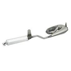 EXHAUST FOR MOPED PIAGGIO 50 CIAO PX - SERPENTINE SHAPED WITH ALUMINIUM END Ø 50
