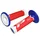 GRIP- PROGRIP OFF ROAD 788 TRIPLE DENSITY SPECIAL EDITION  WHITE/RED/BLUE 115mm (PAIR) (CROSS/MX)