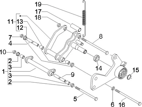 Bras oscillant