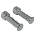 FOOTREST FOR MOPED  (FOR PILOT) STEEL CHROME - ROUND PROFILE- FOR PEUGEOT 103/MBK 51 (PAIR)-SELECTION P2R-