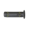 REVETEMENT POIGNEE PROGRIP MOTO ON ROAD 718 DOUBLE DENSITE NOIR/JAUNE OPEN END 122mm (PAIRE)