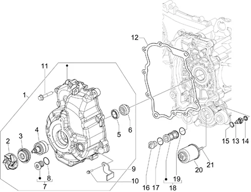 Couvercle volant magnetique - Filtre à huile