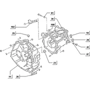Carter embrayage et boîte à vitesse