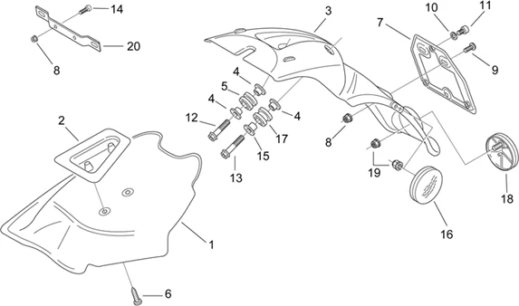 Carrosserie arriére III - Garde-boue