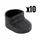 PROTECTION POUR CROCHET DE GARDE-BOUE ARRIERE DE TROTTINETTE XIAOMI M365, 1S, ESSENTIAL, PRO, PRO 2, MI 3 NOIR  -SELECTION P2R-