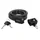ANTITHEFT FOR BICYCLE -P2R KEY COILED CABLE Ø12 mm L. 1,50m ( WITH BRACKET)