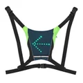 LEDS CYCLING HARNESS (48 LEDS)  - WIRELESS REMOTE CONTROL ON HANDLEBAR - WITH TURN SIGNAL  (H20xL20cm)  RECHARGEABLE USB
